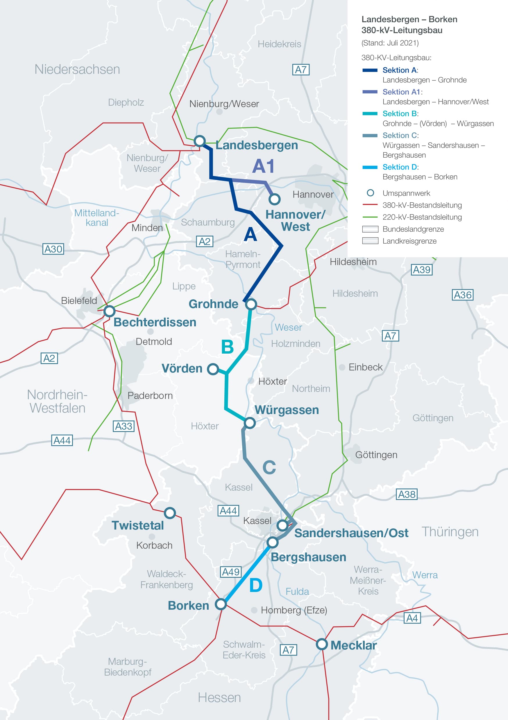 Netzverstärkung-Landesbergen-Borken-Karte